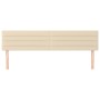 Kopfteile 2 Einheiten aus cremefarbenem Stoff 80x5x78/88 cm von , Kopf- und Fußteile - Ref: Foro24-346163, Preis: 67,99 €, Ra...