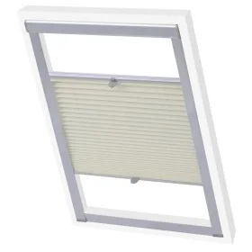 Cream pleated blind U08/808 by vidaXL, Blinds and blinds - Ref: Foro24-131331, Price: 31,74 €, Discount: %