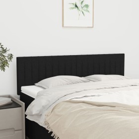 Kopfteile 2 Einheiten aus schwarzem Stoff 72x5x78/88 cm von , Kopf- und Fußteile - Ref: Foro24-346244, Preis: 53,11 €, Rabatt: %