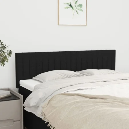 Cabeceros 2 unidades tela negro 72x5x78/88 cm de , Cabeceros y pies de cama - Ref: Foro24-346244, Precio: 51,50 €, Descuento: %