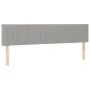 Headboards 2 units of light gray fabric 100x5x78/88 cm by , Headboards and footboards - Ref: Foro24-346284, Price: 54,61 €, D...