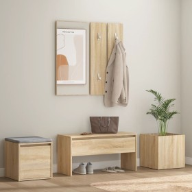 Flurmöbel-Set aus Sonoma-Eichensperrholz von , Kleiderschränke - Ref: Foro24-3082065, Preis: 137,21 €, Rabatt: %