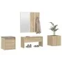 Sonoma Oak Plywood Hallway Furniture Set by , Wardrobes - Ref: Foro24-3082065, Price: 133,16 €, Discount: %