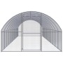 Gallinero de exterior de acero galvanizado 3x12x2 m