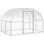 Gallinero de exterior de acero galvanizado 3x12x2 m