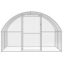 Gallinero de exterior de acero galvanizado 3x12x2 m