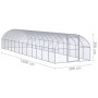 Gallinero de exterior de acero galvanizado 3x12x2 m