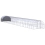 Gallinero de exterior de acero galvanizado 3x24x2 m