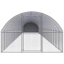 Gallinero de exterior de acero galvanizado 3x24x2 m