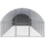 Galvanized steel outdoor chicken coop 3x12x2 m by , Cages and habitats for small animals - Ref: Foro24-3095477, Price: 839,75...