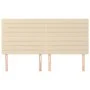 Headboards 4 units of cream-colored fabric 80x5x78/88 cm by , Headboards and footboards - Ref: Foro24-3116483, Price: 122,00 ...