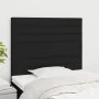 Cabeceros 2 unidades de tela negro 80x5x78/88 cm de , Cabeceros y pies de cama - Ref: Foro24-3116448, Precio: 71,11 €, Descue...