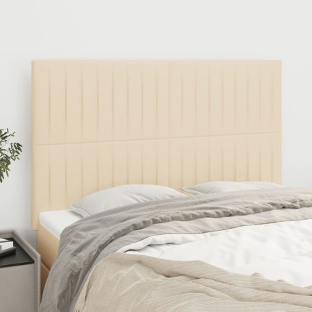 Kopfteile 4 Einheiten aus cremefarbenem Stoff 72x5x78/88 cm von , Kopf- und Fußteile - Ref: Foro24-3116573, Preis: 114,32 €, ...