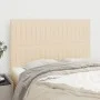 Cabeceros 4 unidades tela color crema 72x5x78/88 cm de , Cabeceros y pies de cama - Ref: Foro24-3116573, Precio: 110,41 €, De...
