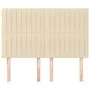 Cabeceros 4 unidades tela color crema 72x5x78/88 cm de , Cabeceros y pies de cama - Ref: Foro24-3116573, Precio: 110,41 €, De...