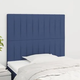 Headboards 2 units of blue fabric 80x5x78/88 cm by , Headboards and footboards - Ref: Foro24-3116550, Price: 60,98 €, Discoun...