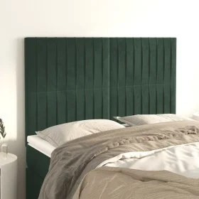 Kopfteile 4 Einheiten dunkelgrüner Samt 72x5x78/88 cm von , Kopf- und Fußteile - Ref: Foro24-3116621, Preis: 112,14 €, Rabatt: %