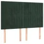Headboards 4 units dark green velvet 72x5x78/88 cm by , Headboards and footboards - Ref: Foro24-3116621, Price: 118,19 €, Dis...