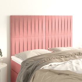 Cabeceros 4 unidades terciopelo rosa 72x5x78/88 cm de , Cabeceros y pies de cama - Ref: Foro24-3116623, Precio: 121,31 €, Des...