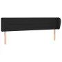 Black fabric headboard 163x23x78/88 cm by , Headboards and footboards - Ref: Foro24-3117292, Price: 84,18 €, Discount: %