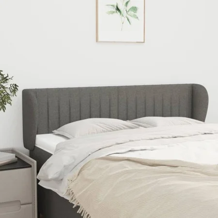 Kopfteil aus dunkelgrauem Stoff, 147 x 23 x 78/88 cm von , Kopf- und Fußteile - Ref: Foro24-3117381, Preis: 79,70 €, Rabatt: %