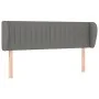 Kopfteil aus dunkelgrauem Stoff, 147 x 23 x 78/88 cm von , Kopf- und Fußteile - Ref: Foro24-3117381, Preis: 79,70 €, Rabatt: %