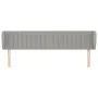 Kopfteil aus hellgrauem Stoff, 163 x 23 x 78/88 cm von , Kopf- und Fußteile - Ref: Foro24-3117388, Preis: 73,62 €, Rabatt: %