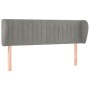 Cabecero de terciopelo gris claro 147x23x78/88 cm de , Cabeceros y pies de cama - Ref: Foro24-3117430, Precio: 67,70 €, Descu...