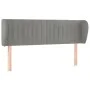 Cabecero de terciopelo gris claro 147x23x78/88 cm de , Cabeceros y pies de cama - Ref: Foro24-3117430, Precio: 78,02 €, Descu...