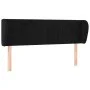 Cabecero de terciopelo negro 147x23x78/88 cm de , Cabeceros y pies de cama - Ref: Foro24-3117432, Precio: 64,02 €, Descuento: %