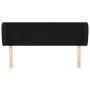 Cabecero de terciopelo negro 147x23x78/88 cm de , Cabeceros y pies de cama - Ref: Foro24-3117432, Precio: 64,02 €, Descuento: %