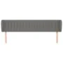 Cabecero de tela gris oscuro 203x23x78/88 cm de , Cabeceros y pies de cama - Ref: Foro24-3117405, Precio: 70,07 €, Descuento: %