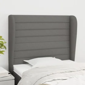Kopfteil mit dunkelgrauen Stoffohren 83x23x118/128 cm von , Kopf- und Fußteile - Ref: Foro24-3118071, Preis: 71,73 €, Rabatt: %