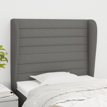 Kopfteil mit dunkelgrauen Stoffohren 83x23x118/128 cm von , Kopf- und Fußteile - Ref: Foro24-3118071, Preis: 79,01 €, Rabatt: %