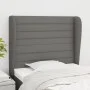 Headboard with dark gray fabric ears 83x23x118/128 cm by , Headboards and footboards - Ref: Foro24-3118071, Price: 71,73 €, D...