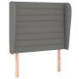 Kopfteil mit dunkelgrauen Stoffohren 83x23x118/128 cm von , Kopf- und Fußteile - Ref: Foro24-3118071, Preis: 79,01 €, Rabatt: %