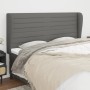 Headboard with dark gray fabric ears 163x23x118/128 cm by , Headboards and footboards - Ref: Foro24-3118103, Price: 135,16 €,...