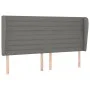 Headboard with dark gray fabric ears 163x23x118/128 cm by , Headboards and footboards - Ref: Foro24-3118103, Price: 119,34 €,...