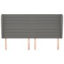 Headboard with dark gray fabric ears 163x23x118/128 cm by , Headboards and footboards - Ref: Foro24-3118103, Price: 135,16 €,...