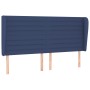 Kopfteil mit blauen Stoffohren 163x23x118/128 cm von , Kopf- und Fußteile - Ref: Foro24-3118108, Preis: 115,39 €, Rabatt: %