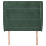 Headboard with dark green velvet ears 83x23x118/128 cm by , Headboards and footboards - Ref: Foro24-3118129, Price: 87,53 €, ...