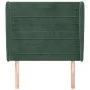 Headboard with dark green velvet ears 83x23x118/128 cm by , Headboards and footboards - Ref: Foro24-3118129, Price: 83,87 €, ...