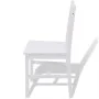 5-teiliges Esszimmerset aus weißem Kiefernholz von vidaXL, Möbelsets für Küchen und Esszimmer - Ref: Foro24-242957, Preis: 22...