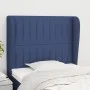 Headboard with blue fabric ears 83x23x118/128 cm by , Headboards and footboards - Ref: Foro24-3118174, Price: 74,55 €, Discou...