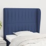 Kopfteil mit blauen Stoffohren 83x23x118/128 cm von , Kopf- und Fußteile - Ref: Foro24-3118174, Preis: 77,08 €, Rabatt: %