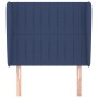 Kopfteil mit blauen Stoffohren 83x23x118/128 cm von , Kopf- und Fußteile - Ref: Foro24-3118174, Preis: 77,08 €, Rabatt: %