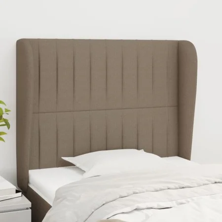 Headboard with ears in taupe gray fabric 103x23x118/128 cm by , Headboards and footboards - Ref: Foro24-3118188, Price: 72,56...