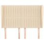 Headboard with cream fabric ears 147x23x118/128 cm by , Headboards and footboards - Ref: Foro24-3118197, Price: 130,46 €, Dis...