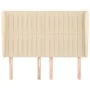Headboard with cream fabric ears 147x23x118/128 cm by , Headboards and footboards - Ref: Foro24-3118197, Price: 125,97 €, Dis...