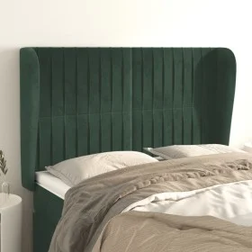 Kopfteil mit dunkelgrünen Samtohren 147x23x118/128cm von , Kopf- und Fußteile - Ref: Foro24-3118245, Preis: 132,81 €, Rabatt: %